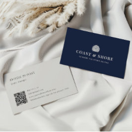 Coastal Seashell Brand Logo Visitkort