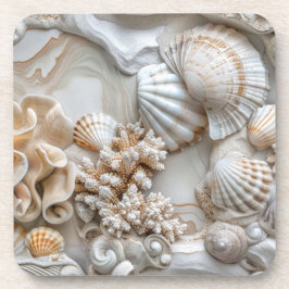 Coastal Seashell Coasters Underlägg