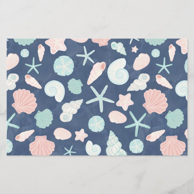 Coastal Shells Beach & Ocean Design Flygblad (Framsidan)