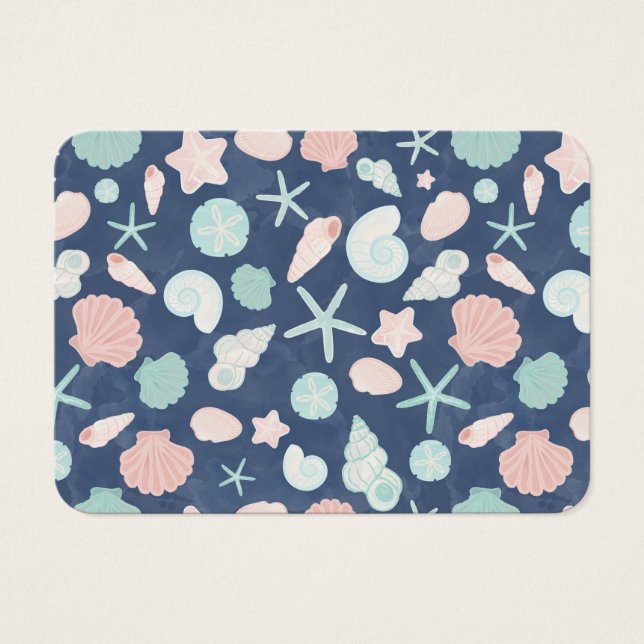 Coastal Shells Beach & Ocean Design Visitkort (Framsidan)