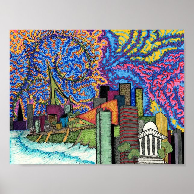 Coastal Skyline Poster (Framsidan)