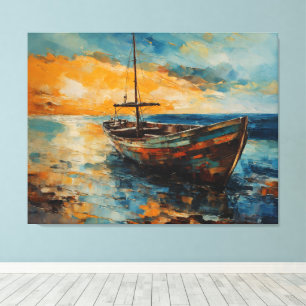Coastal Solitude Sail Canvastryck