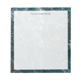Coastal Teal Ocean Shore Personalized Notepad Anteckningsblock