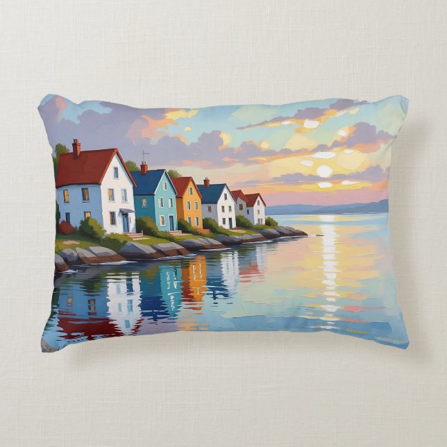 Coastal Themed | Beach Homes on the Bay   Prydnadskudde (Framsidan)