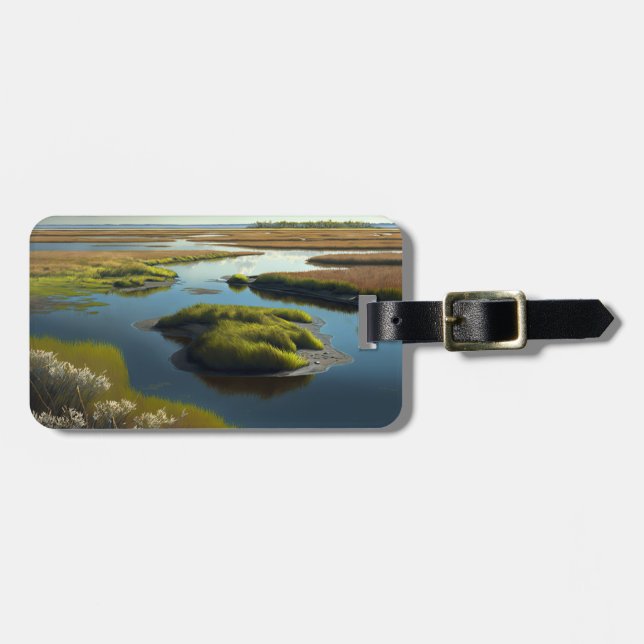 Coastal Tranquility Bagagebricka (Horisontell Framsida)