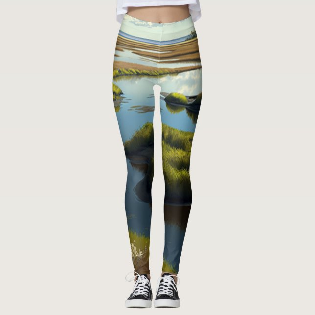 Coastal Tranquility Leggings (Framsida)