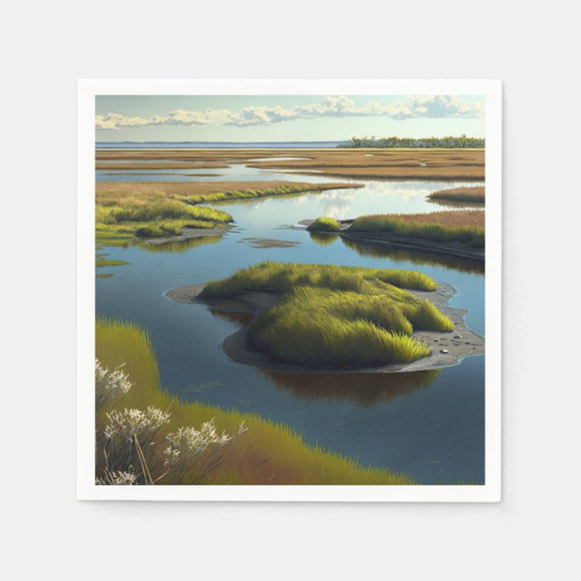 Coastal Tranquility Pappersservett (Framsidan)
