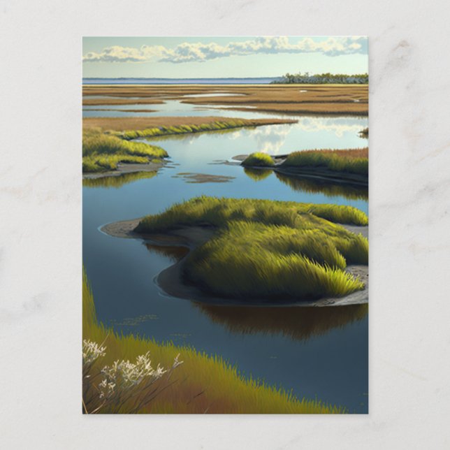 Coastal Tranquility Vykort (Framsida)