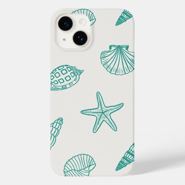 Coastal Treasure Teal Ivory (Baksida)