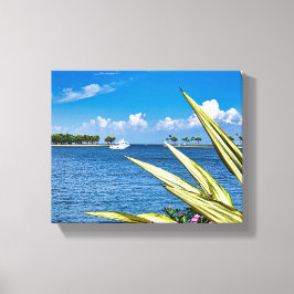 Coastal Waterfront Wall Art Tropical Ocean View Canvastryck