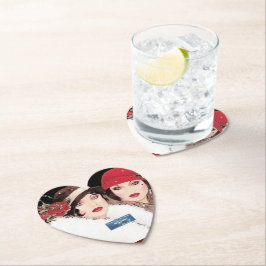 Coaster 4 Burg (Winter Red 2) RFPMDesigns 2024 Underlägg Papper