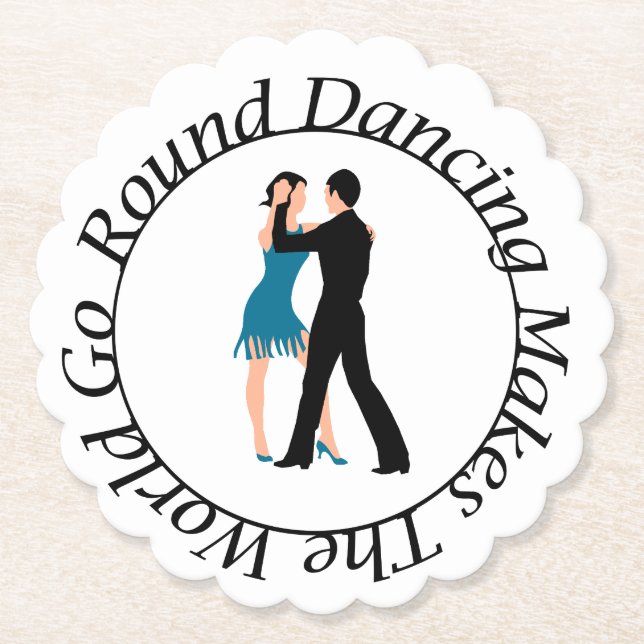 Coaster for the Round Danceer Underlägg Papper (Framsida)
