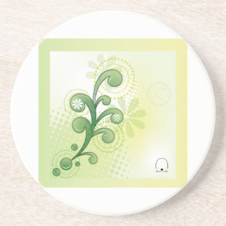 Coaster-Green 컵받침-그린 Underlägg Sandsten