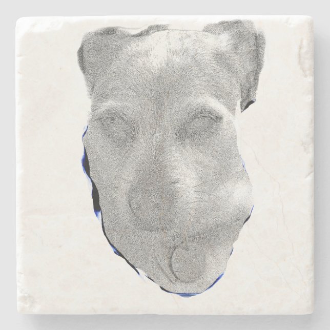 Coaster – Minimalist Pup Graphic Stenunderlägg (Framsidan)