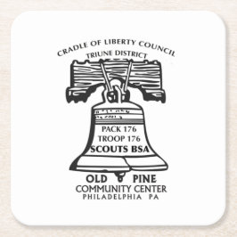 Coaster (Plastic) Underlägg Papper Kvadrat