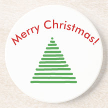 Coaster - Stiliserat träd med böjd text