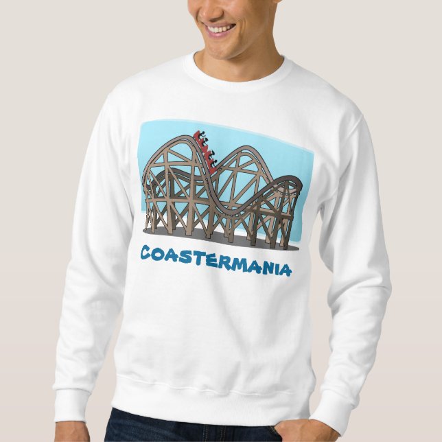 "Coastermania" - manar tröja - medel Lång Ärmad Tröja (Framsida)