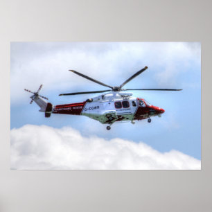 Coastguardhelikopter Poster