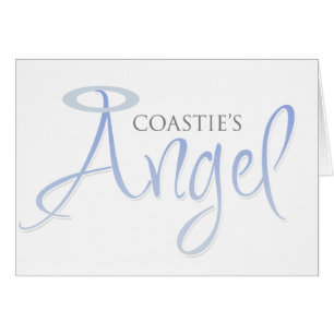 Coasties Angel Hälsningskort