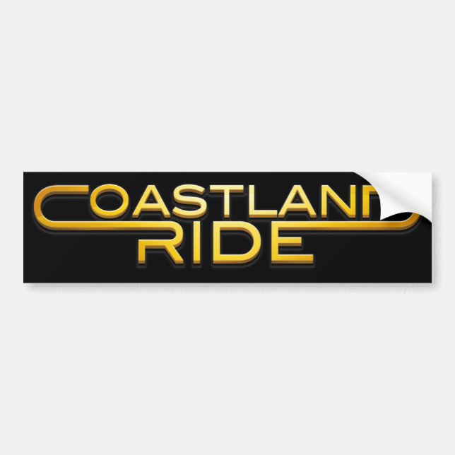 Coastland Ride - Name logo Bildekal (Framsidan)