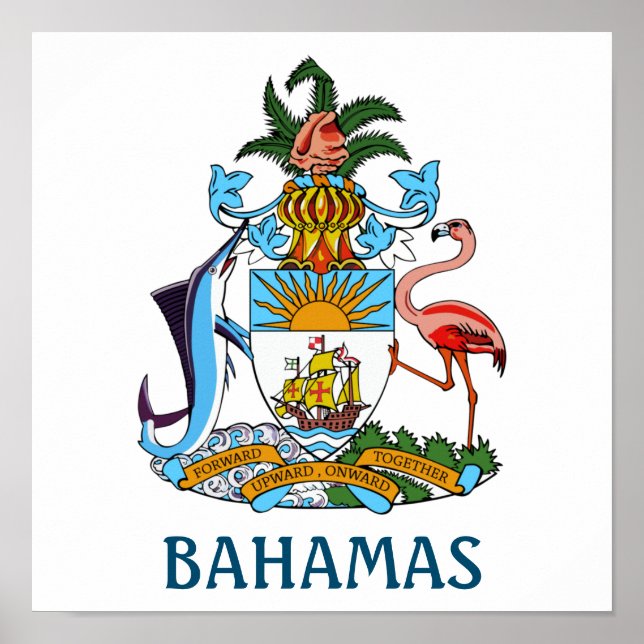 Coat of arms - Bahamas Poster (Framsidan)