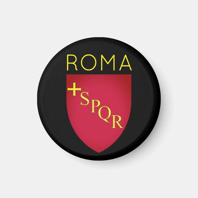 Coat of Arms of city of Rome, Italy Magnet (Framsidan)