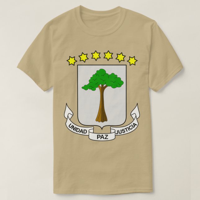 Coat of Arms of Equatorial Guinea T Shirt (Design framsida)