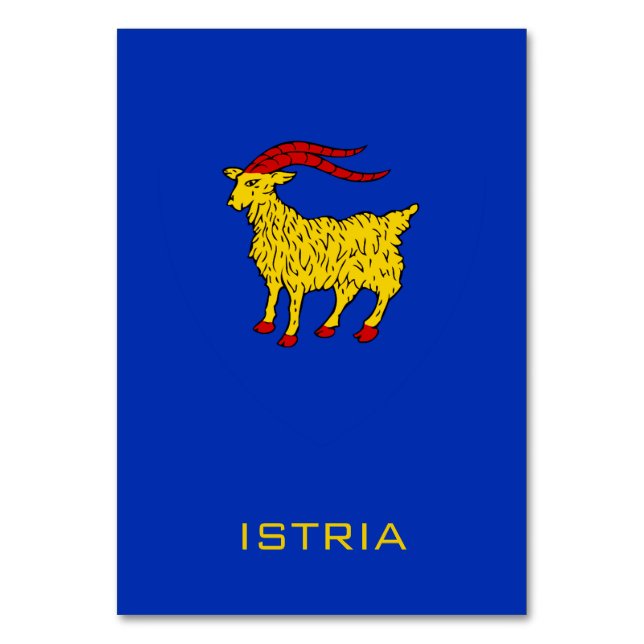 Coat of Arms of Istria Adriatic Legacy Bordsnummer (Framsidan)
