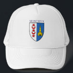 Coat of arms of Montreux, Switzerland Keps<br><div class="desc">Coat of arms of Montreux,  Switzerland.  This beautiful location is a Swiss municipality and town on the shoreline of Lake Geneva at the foot of the Alps. It belongs to the Riviera-Pays-d'Enhaut district in the canton of Vaud.</div>
