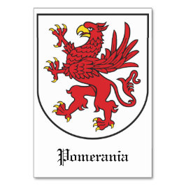 Coat of Arms of Pomerania Majestic Griffin Art Bordsnummer