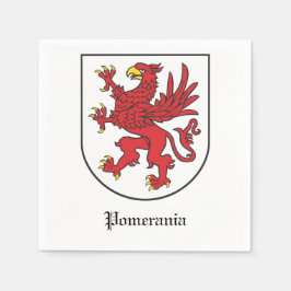 Coat of Arms of Pomerania Majestic Griffin Art Pappersservett