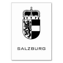 Coat of Arms of Salzburg Monochrome Fine Art Bordsnummer