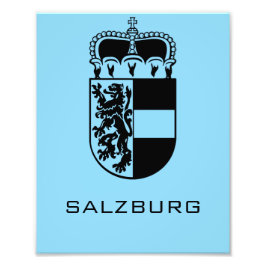 Coat of Arms of Salzburg Monochrome Fine Art Fototryck