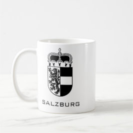 Coat of Arms of Salzburg Monochrome Fine Art Kaffemugg