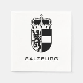 Coat of Arms of Salzburg Monochrome Fine Art Pappersservett