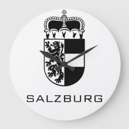 Coat of Arms of Salzburg Monochrome Fine Art Stor Klocka