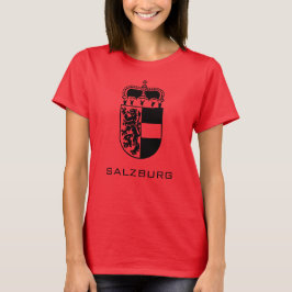 Coat of Arms of Salzburg Monochrome Fine Art T Shirt