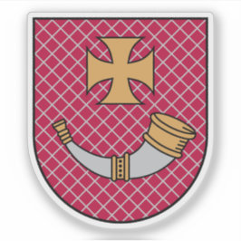 Coat of arms of the city of Ventspils, Latvia Klistermärken