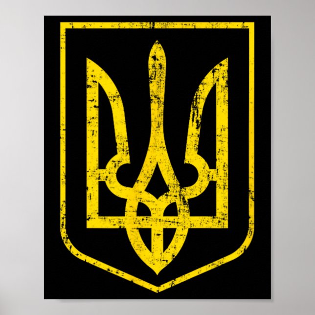 Coat Of Arms Of Ukraine 4  Poster (Framsidan)