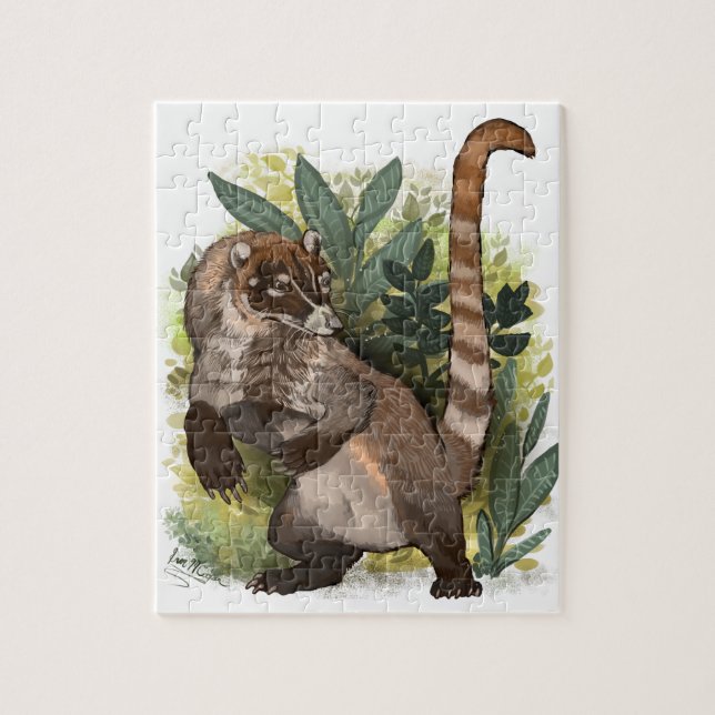 Coatamundi eller White Nposed Coati Pussel (Vertikal)