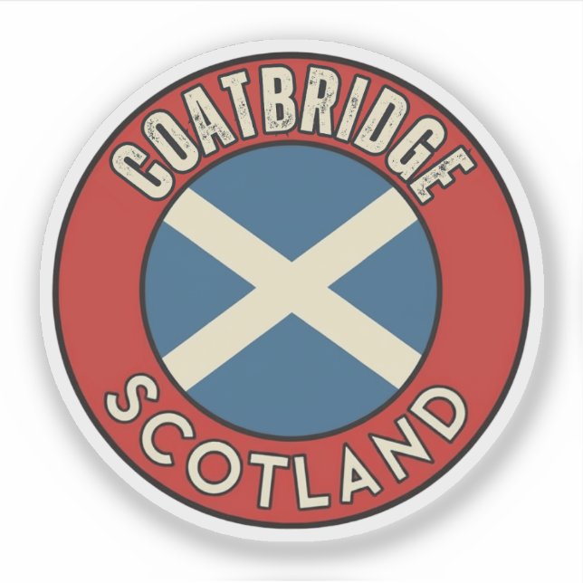 Coatbridge, Skottland Klistermärken (Framsida)