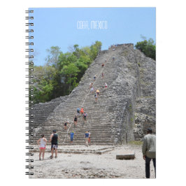 Coba Mayan Pyramid Yucatan Landmark Mexiko Anteckningsbok