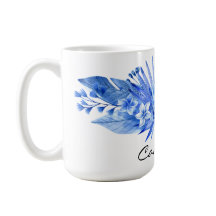 Cobalt Blue, Anpassningsbar Tropical Flowers Löv 1