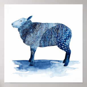 Cobalt Blue Boskap - Får Poster