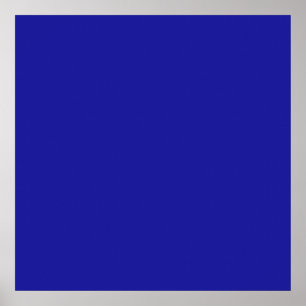 Cobalt Blue Färg Poster