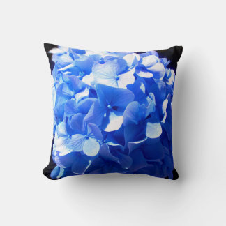 Cobalt blue floral elegant blue hydrangeas kudde