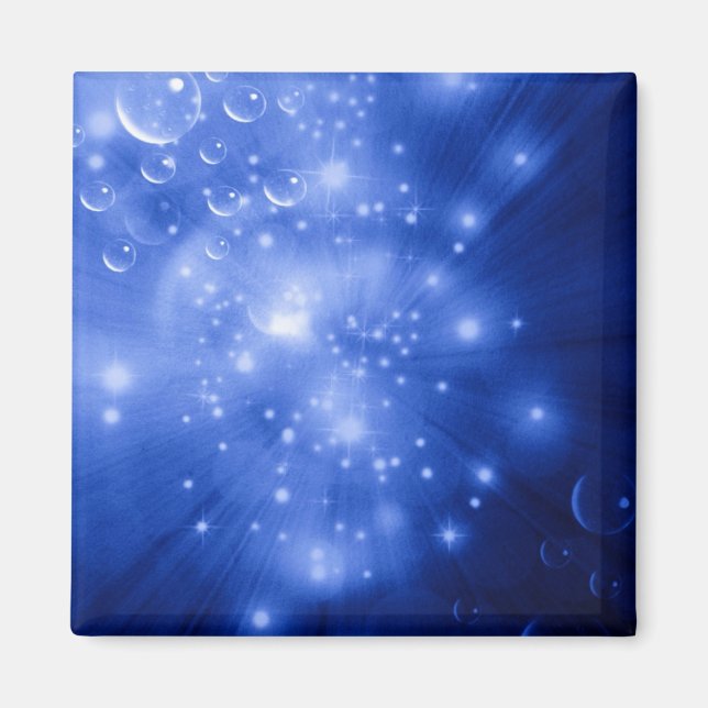 Cobalt Blue Galaxy Burst Magnet (Framsidan)