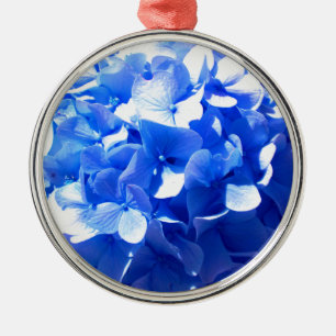 Cobalt Blue Hydrangea Julgransprydnad Metall
