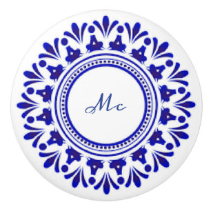 Cobalt Blue "Le Fleur" Knopp