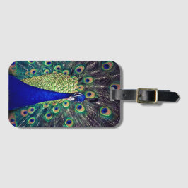 Cobalt Blue Peacock Bagagebricka